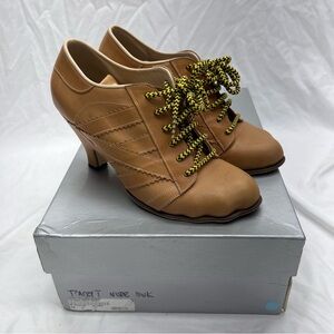 Vivienne Westwood Worlds End Tracy Trainers Nude Leather UK 5